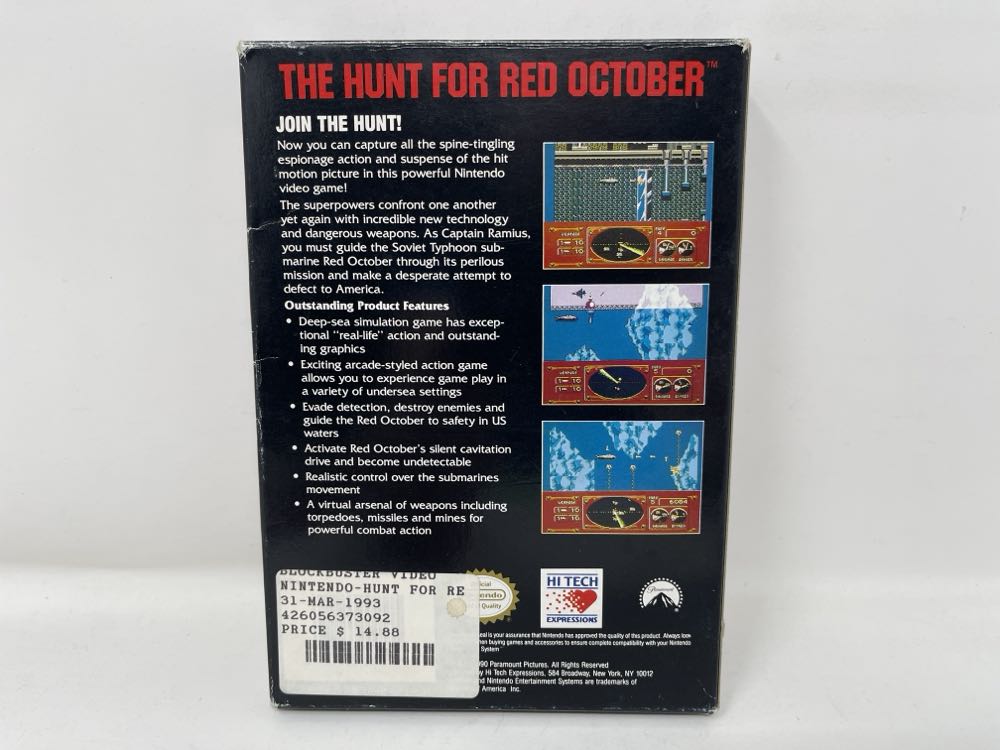 The Hunt For Red October - Nintendo Entertainment System (NES) video game collectible - Main Image 2