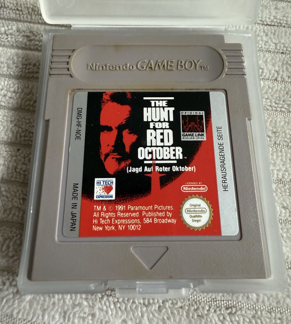 The Hunt For Red October - Nintendo Game Boy video game collectible - Main Image 2