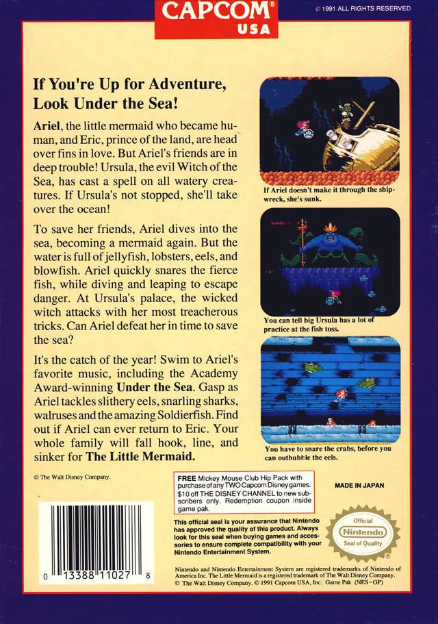 The Little Mermaid - Nintendo Entertainment System (NES) video game collectible - Main Image 2
