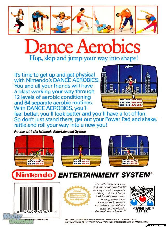 Dance Aerobics - Nintendo Entertainment System (NES) (Nintendo) video game collectible - Main Image 2