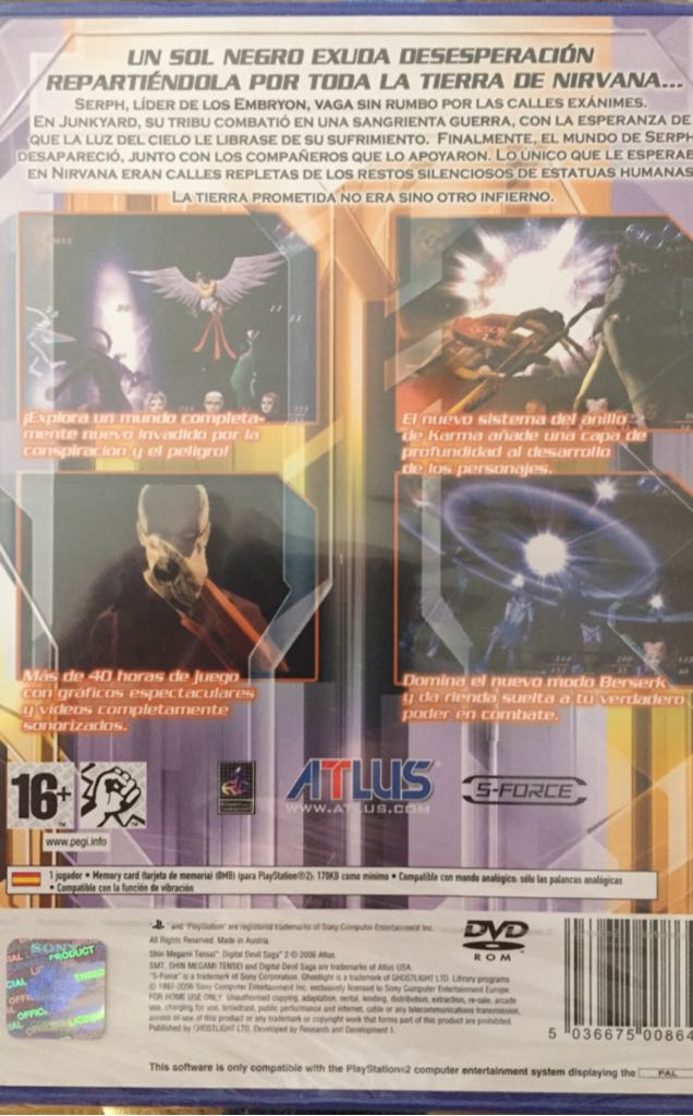 Shin Megami Tensei Digital Devil Saga 2 - Sony PlayStation 2 (PS2) video game collectible - Main Image 2