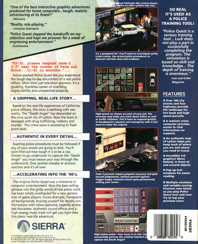 Police Quest - PC video game collectible [Barcode 5025980001569] - Main Image 2