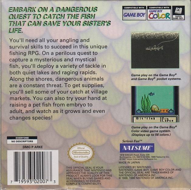 Legend of the River King - Nintendo Game Boy Color (Natsume - 1) video game collectible [Barcode 719593020073] - Main Image 2