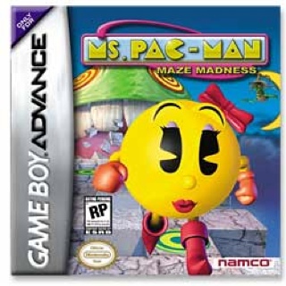 Ms. Pac-Man Maze Madness - Nintendo Game Boy Advance (GBA) (Namco Ltd. - 1) video game collectible [Barcode 722674500029] - Main Image 1