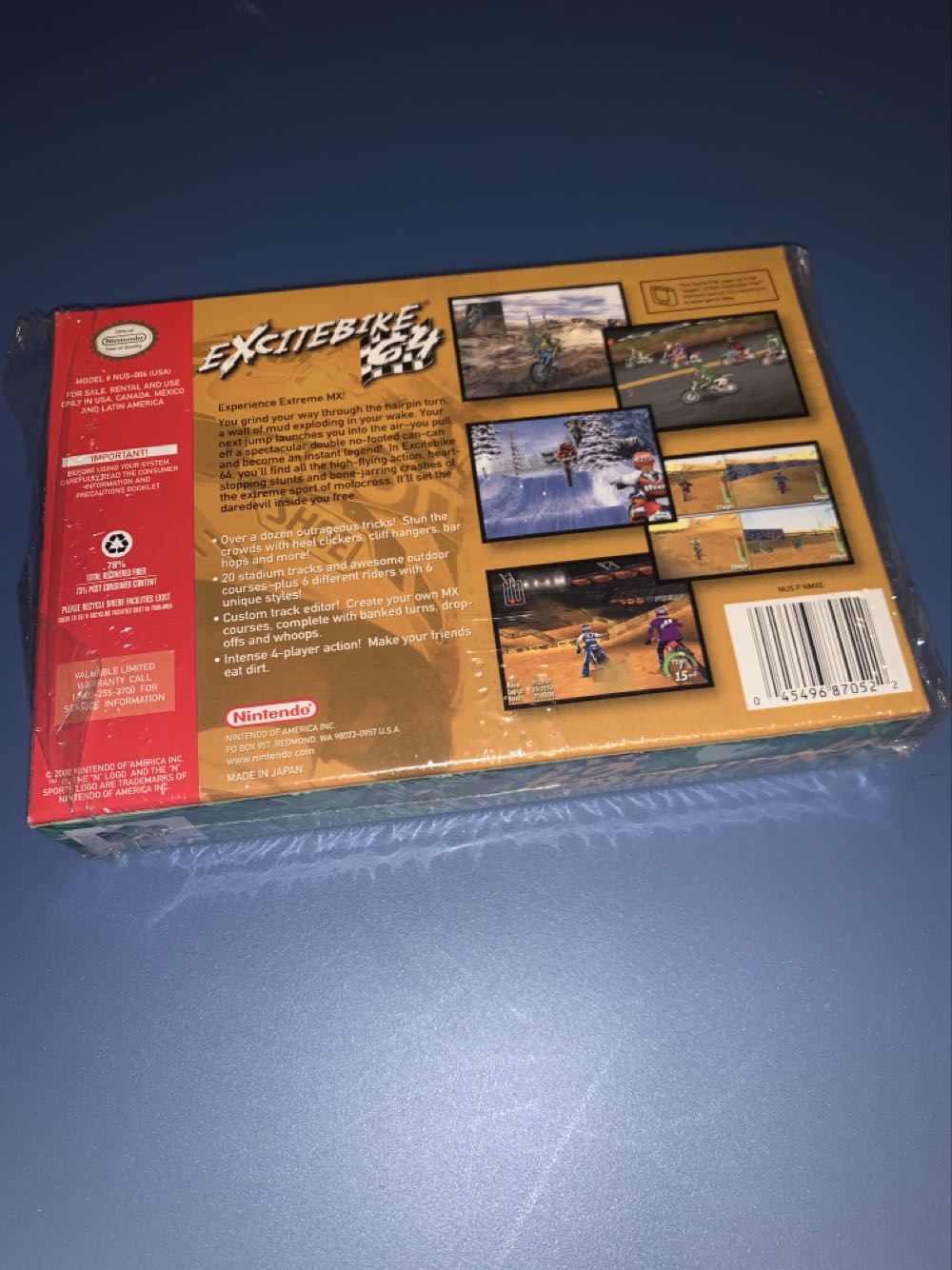 Excitebike 64 - Nintendo 64 (N64) (Nintendo - 4) video game collectible [Barcode 045496870522] - Main Image 3