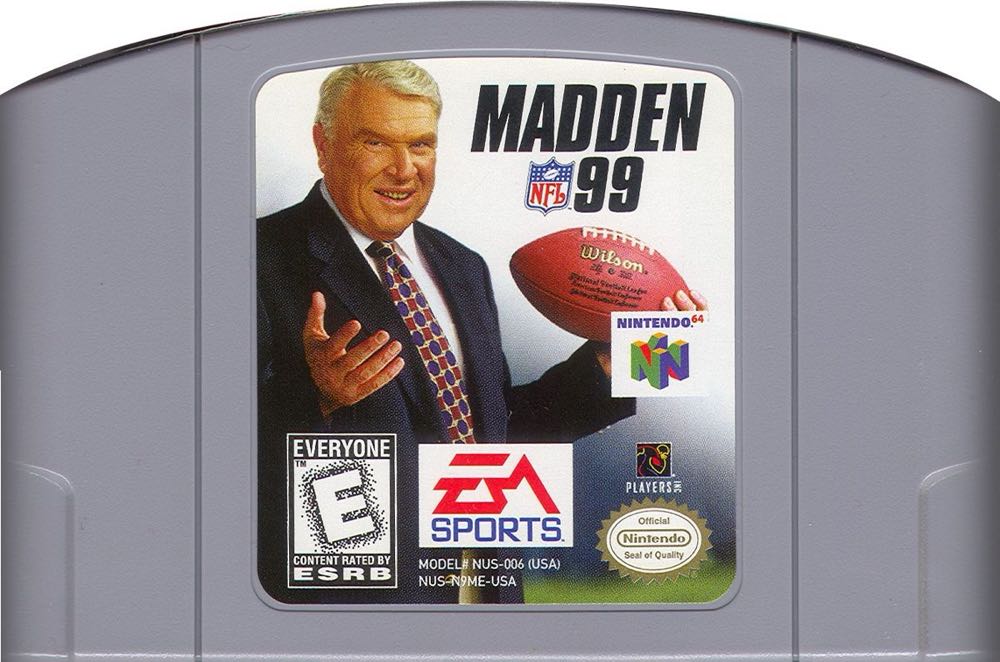 Madden NFL 99 - Nintendo 64 (N64) (EA Sports  - 1-4) video game collectible - Main Image 3