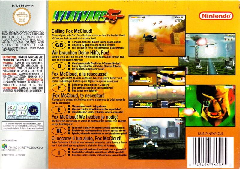 Star Fox 64 - Nintendo 64 (N64) video game collectible - Main Image 2
