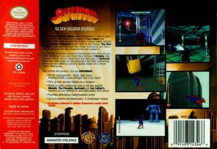 Superman - Nintendo 64 (N64) video game collectible - Main Image 2