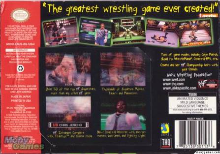 WWF Wrestlemania 2000 - Nintendo 64 (N64) (THQ - 4) video game collectible [Barcode 785138601083] - Main Image 2