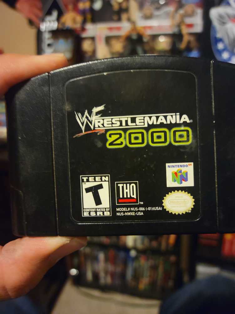 WWF Wrestlemania 2000 - Nintendo 64 (N64) (THQ - 4) video game collectible [Barcode 785138601083] - Main Image 3