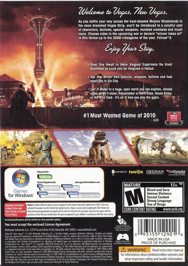 Fallout: New Vegas - PC video game collectible - Main Image 2