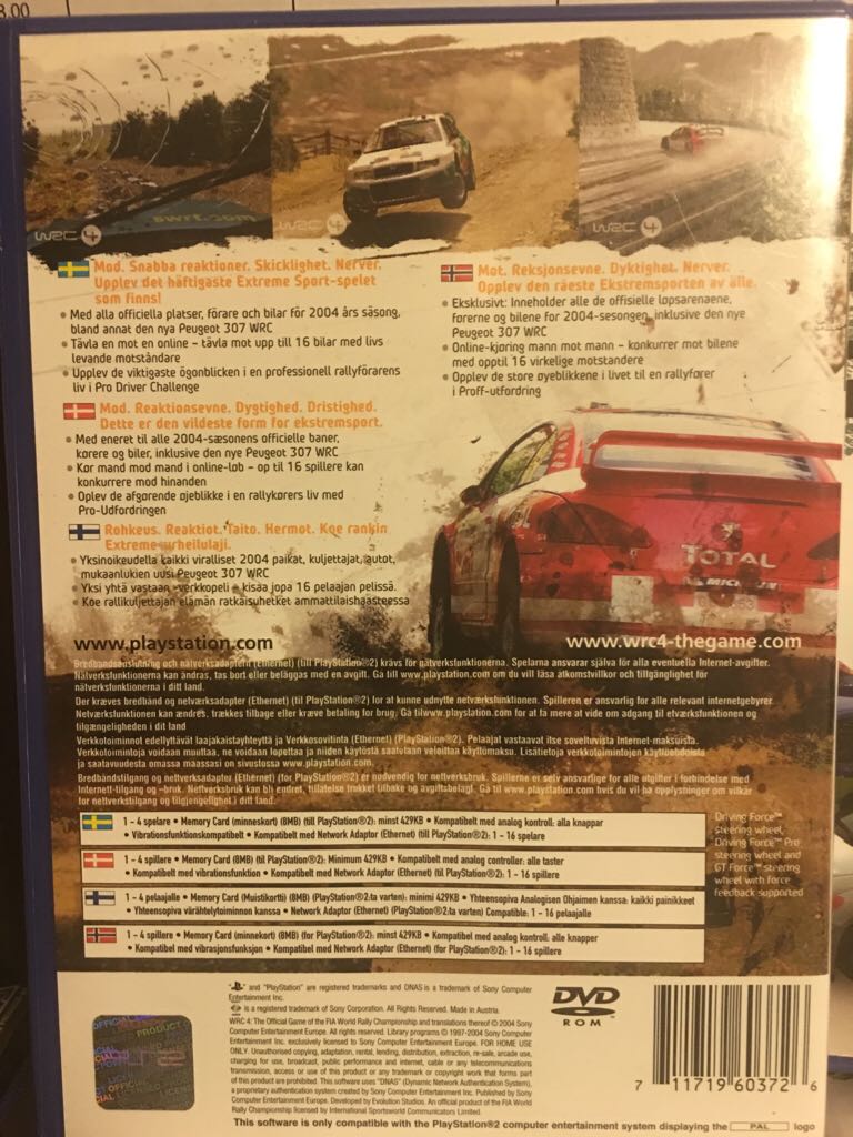 WRC 4 - Sony PlayStation 2 (PS2) video game collectible [Barcode 711719603726] - Main Image 2