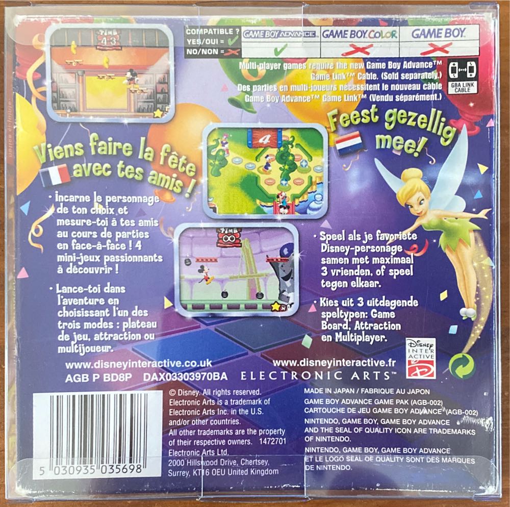 Disney Party - Nintendo Game Boy Advance (GBA) video game collectible [Barcode 5030935035698] - Main Image 2