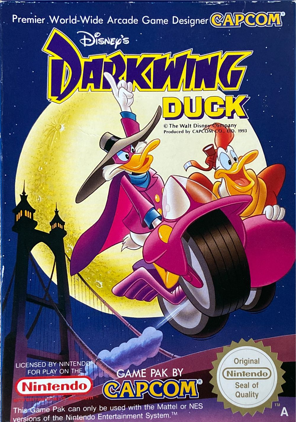 Darkwing Duck - Nintendo Entertainment System (NES) (Capcom U.S.A., Inc. - 1) video game collectible [Barcode 013388110315] - Main Image 4