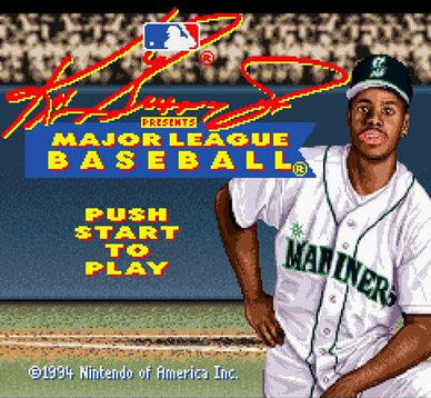 Ken Griffey Jr. Presents Major League Baseball - Nintendo Super Nintendo Entertainment System (SNES) (Nintendo - 2) video game collectible [Barcode 045496830281] - Main Image 3