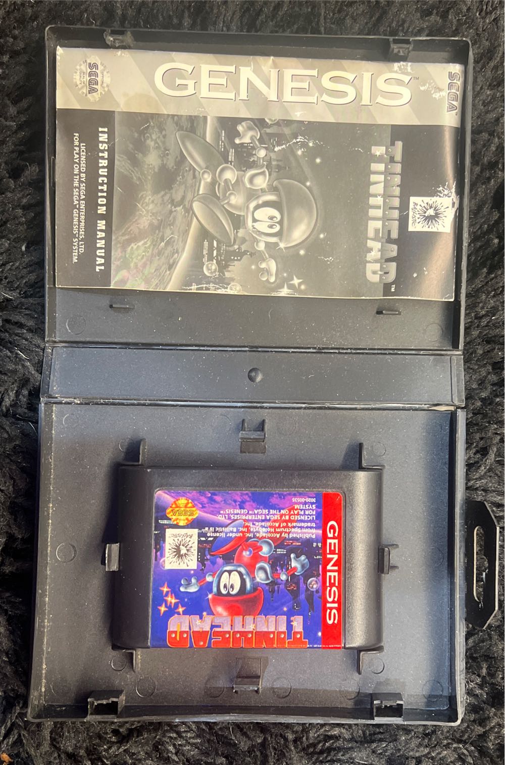 Tinhead - Sega Genesis (Mega Drive) (Spectrum HoloByte - 1) video game collectible [Barcode 015605035074] - Main Image 3