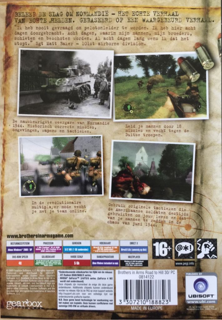 Brothers in Arms: Road to Hill 30 - PC (Ubisoft - 1) video game collectible [Barcode 008888682066] - Main Image 2