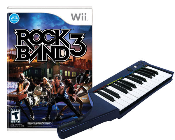 Rock Band 3 - Nintendo Wii ((EA) Electronic Arts - 4) video game collectible [Barcode 014633195200] - Main Image 3