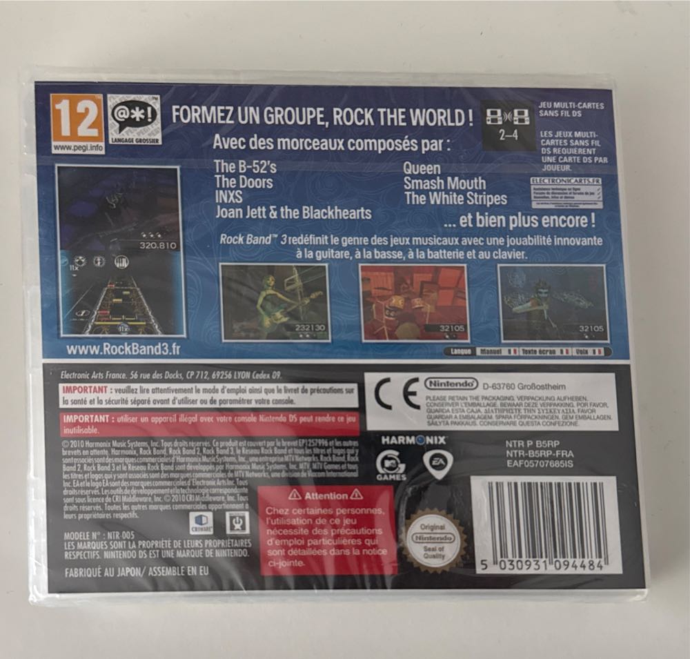 Rock Band 3 - Nintendo DS video game collectible [Barcode 5030931094484] - Main Image 2