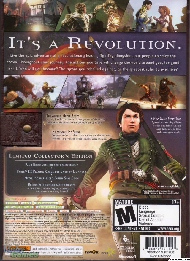 Fable III: Limited Collectors Edition - Microsoft Xbox 360 (Microsoft - 2) video game collectible - Main Image 2