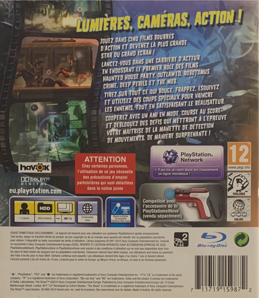 The The Shoot PS3 - Sony PlayStation 3 (PS3) (Sony Computer Entertainment Europe Ltd - 1-2) video game collectible [Barcode 711719159872] - Main Image 2