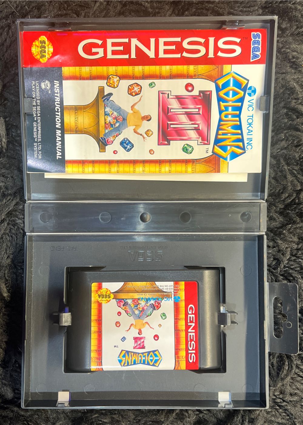 Columns III - Sega Genesis (Mega Drive) (Sega - 1-2 Local & Online) video game collectible [Barcode 034912230569] - Main Image 3