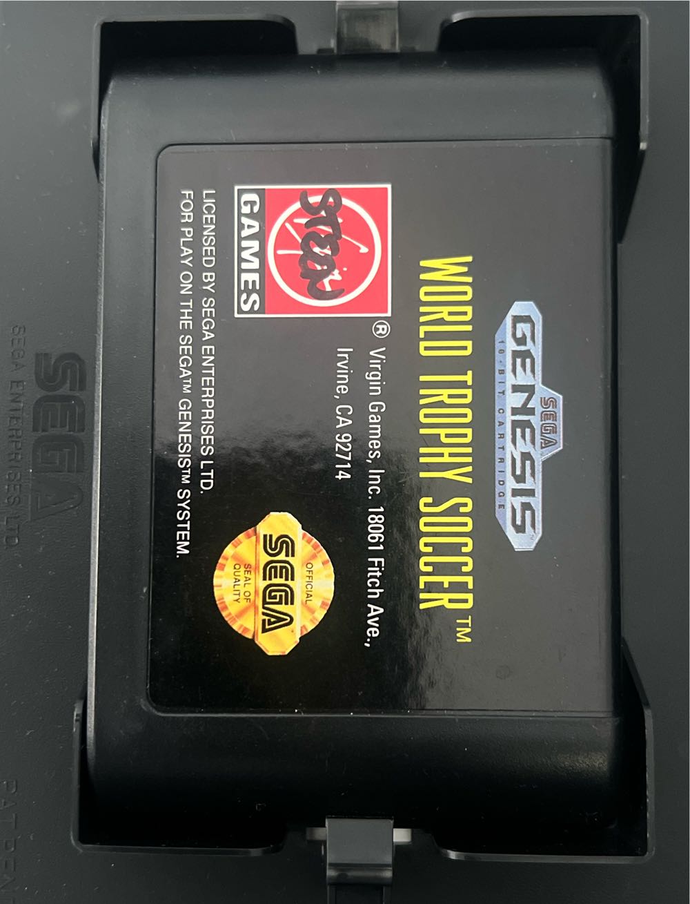 World Trophy Soccer - Sega Genesis (Mega Drive) (Virgin Games - 1-2) video game collectible [Barcode 052145820050] - Main Image 4
