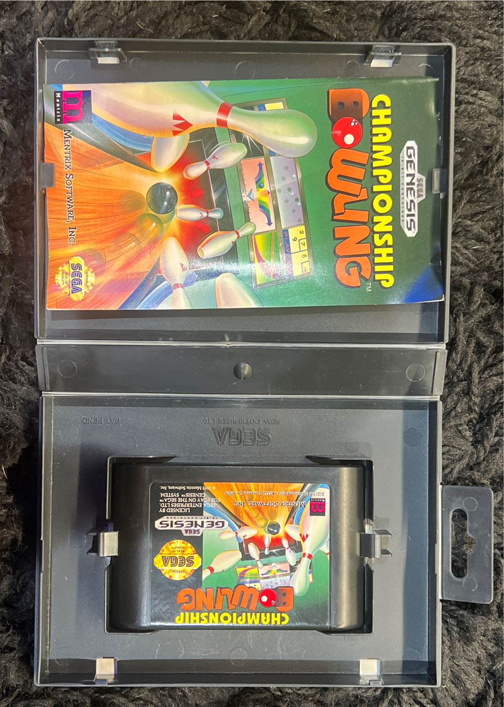 Championship Bowling - Sega Genesis (Mega Drive) (Mentrix Software, Inc. - 1-4) video game collectible [Barcode 726556921018] - Main Image 3