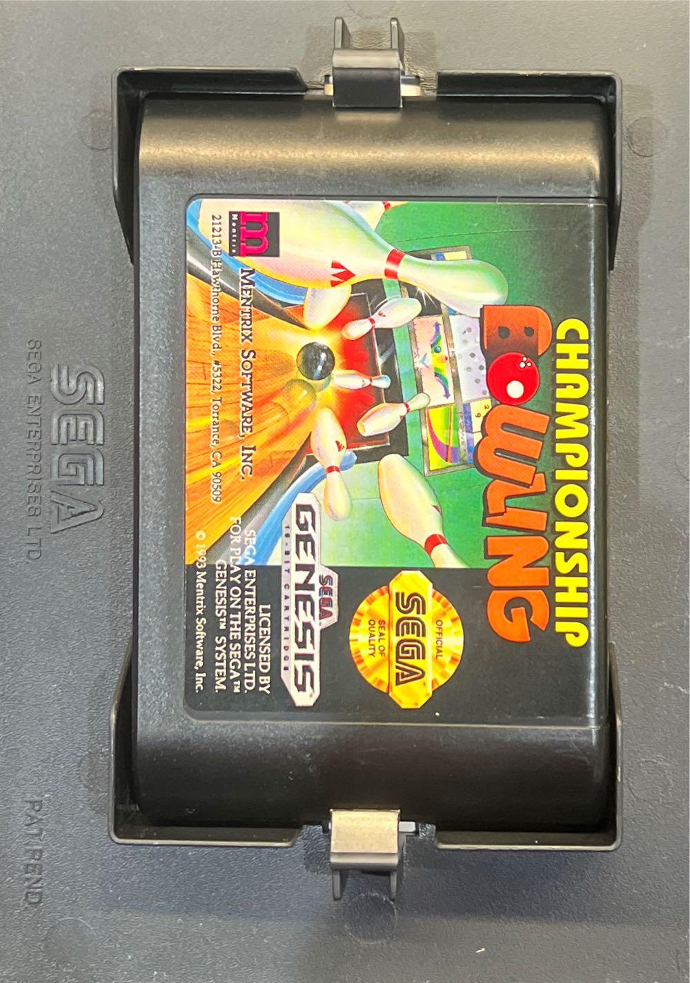 Championship Bowling - Sega Genesis (Mega Drive) (Mentrix Software, Inc. - 1-4) video game collectible [Barcode 726556921018] - Main Image 4
