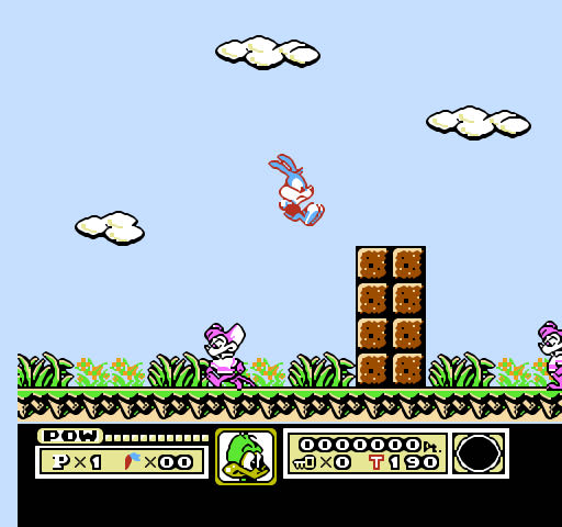 Tiny Toon Adventures - Nintendo Entertainment System (NES) (Konami - 1) video game collectible - Main Image 4