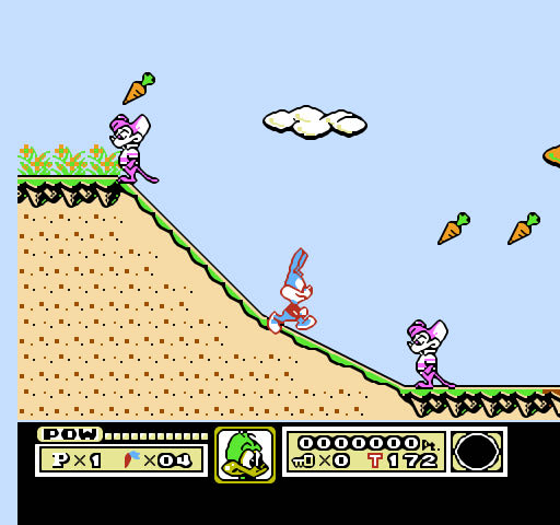 Tiny Toon Adventures 1 - Nintendo Entertainment System (NES) (Konami - 1) video game collectible - Main Image 4