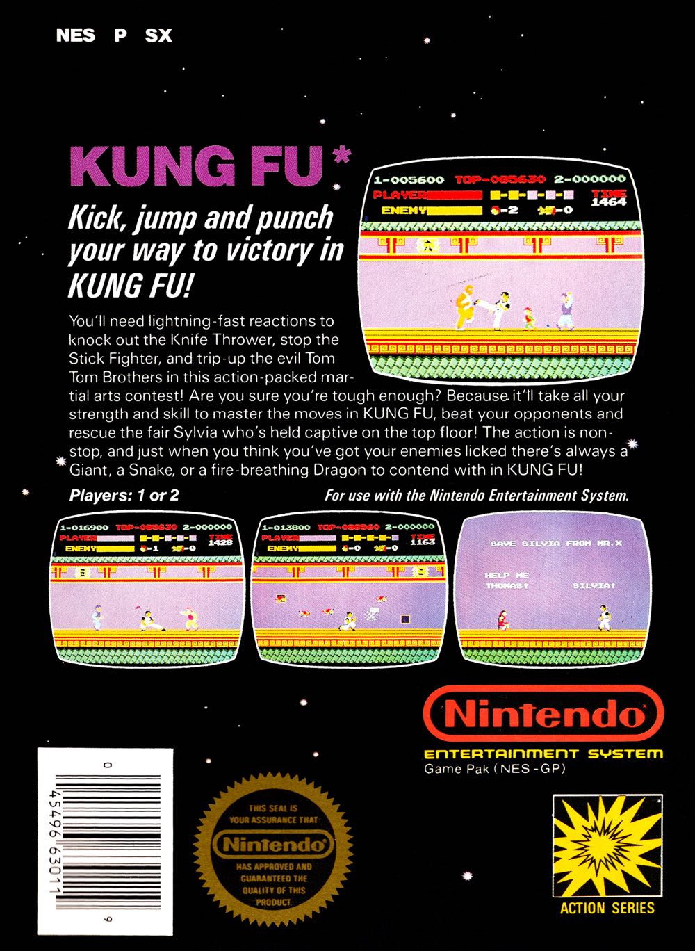 _Kung Fu - Nintendo Entertainment System (NES) video game collectible - Main Image 2