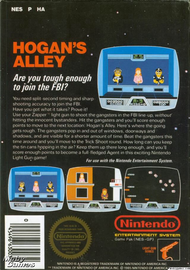Hogans Alley - Nintendo Entertainment System (NES) (Nintendo of America) video game collectible - Main Image 2