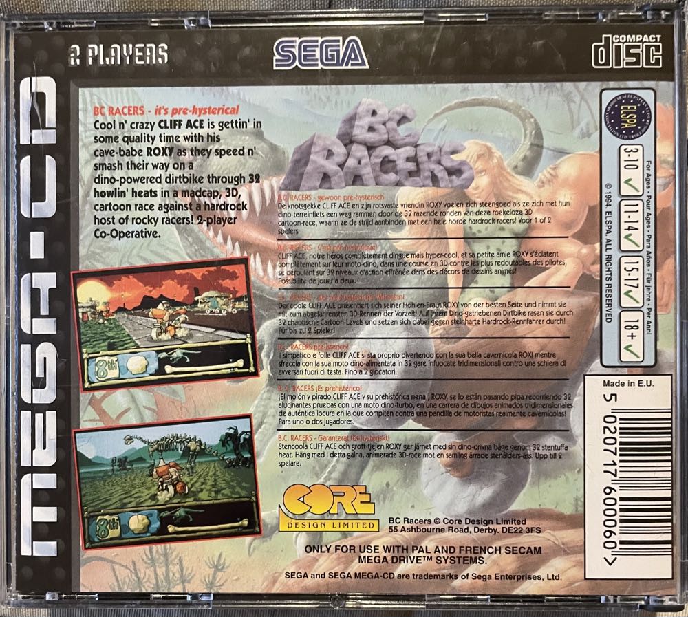 BC Racers - Sega Mega CD (Boite Et Notice) video game collectible - Main Image 2
