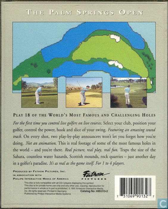 The Palm Springs Open - Philips CD-I (American Interactive Media - 4) video game collectible [Barcode 731069001324] - Main Image 2
