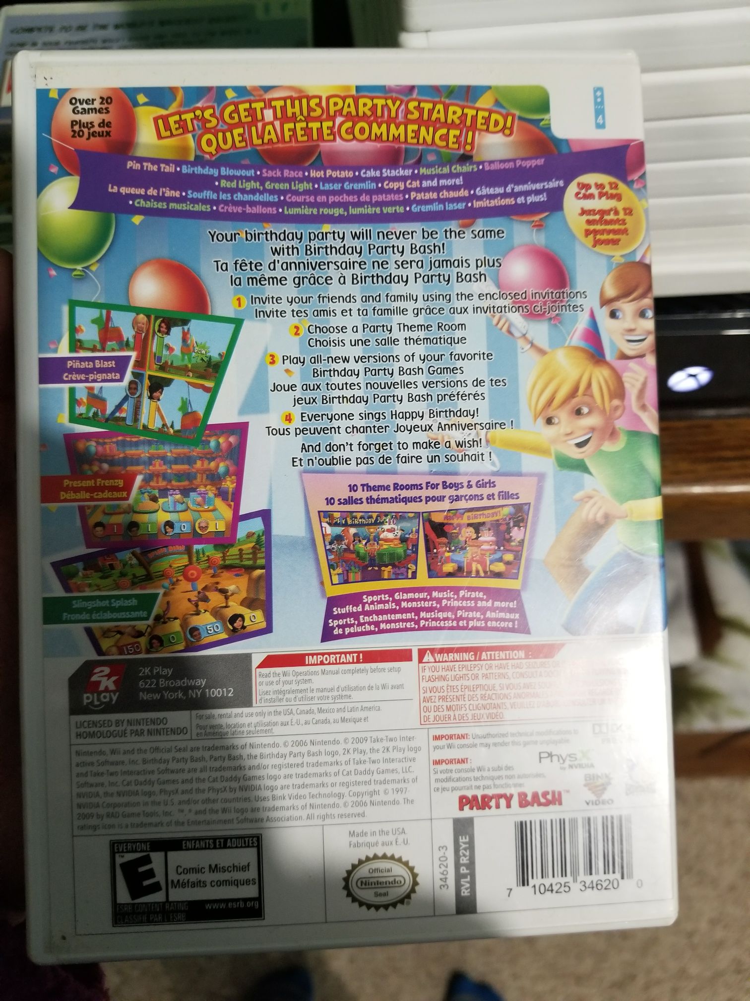 Birthday Party Bash - Nintendo Wii video game collectible [Barcode 710425346200] - Main Image 2