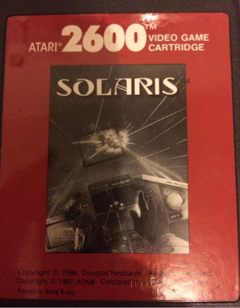 Solaris - Atari 2600 video game collectible - Main Image 1