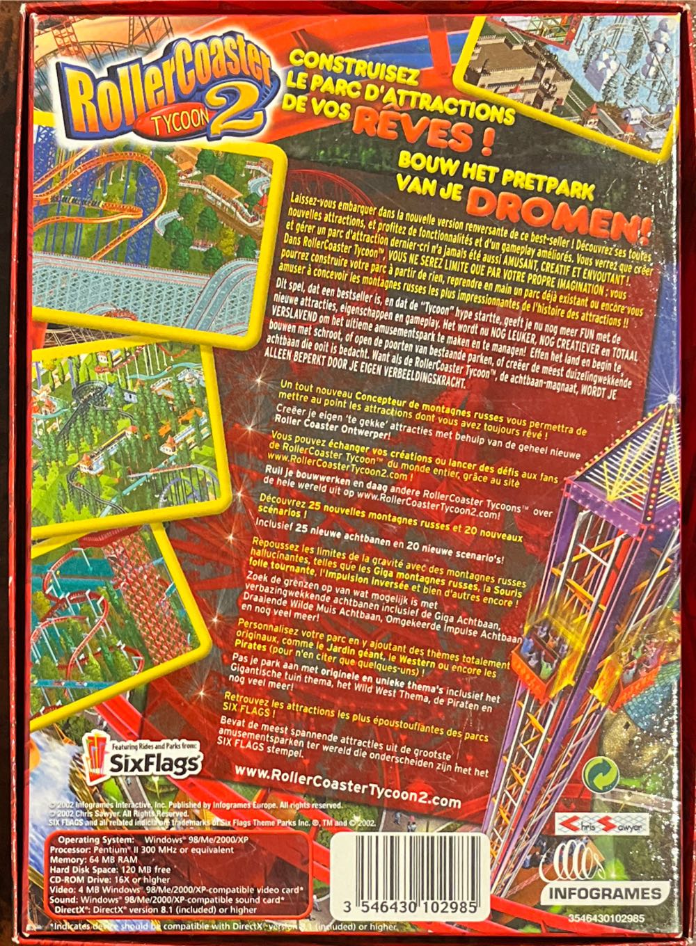 RollerCoaster Tycoon 2 - PC (Infogrames - 1) video game collectible [Barcode 3391891953467] - Main Image 2