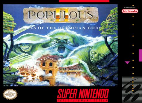 Populous 2 - Nintendo Super Nintendo Entertainment System (SNES) video game collectible - Main Image 1