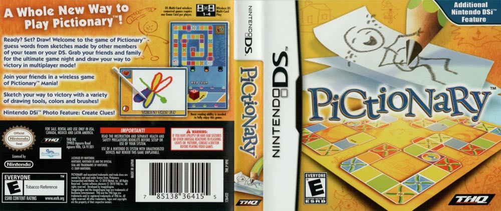 Pictionary - Nintendo DS (THQ) video game collectible [Barcode 785138364155] - Main Image 3