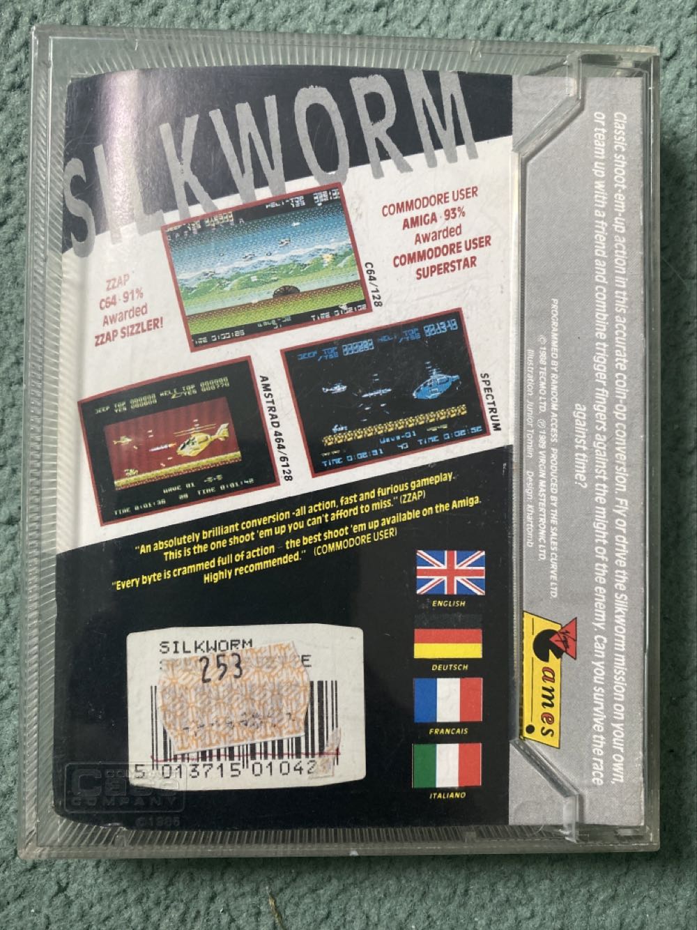 Silkworm - Sinclair ZX Spectrum (Virgin Games) video game collectible - Main Image 2