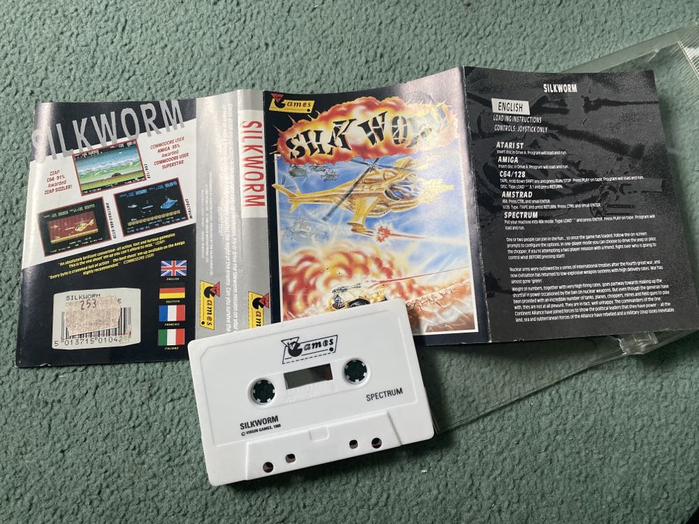 Silkworm - Sinclair ZX Spectrum (Virgin Games) video game collectible - Main Image 3