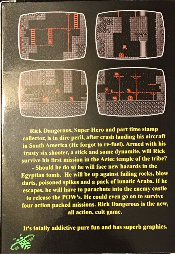Rick Dangerous - Sega Genesis (Mega Drive) (Pascal Bosquet - 1) video game collectible [Barcode 5017096000550] - Main Image 2