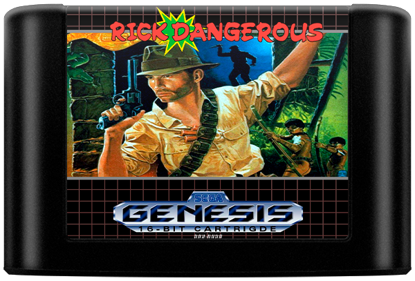 Rick Dangerous - Sega Genesis (Mega Drive) (Pascal Bosquet - 1) video game collectible [Barcode 5017096000550] - Main Image 3