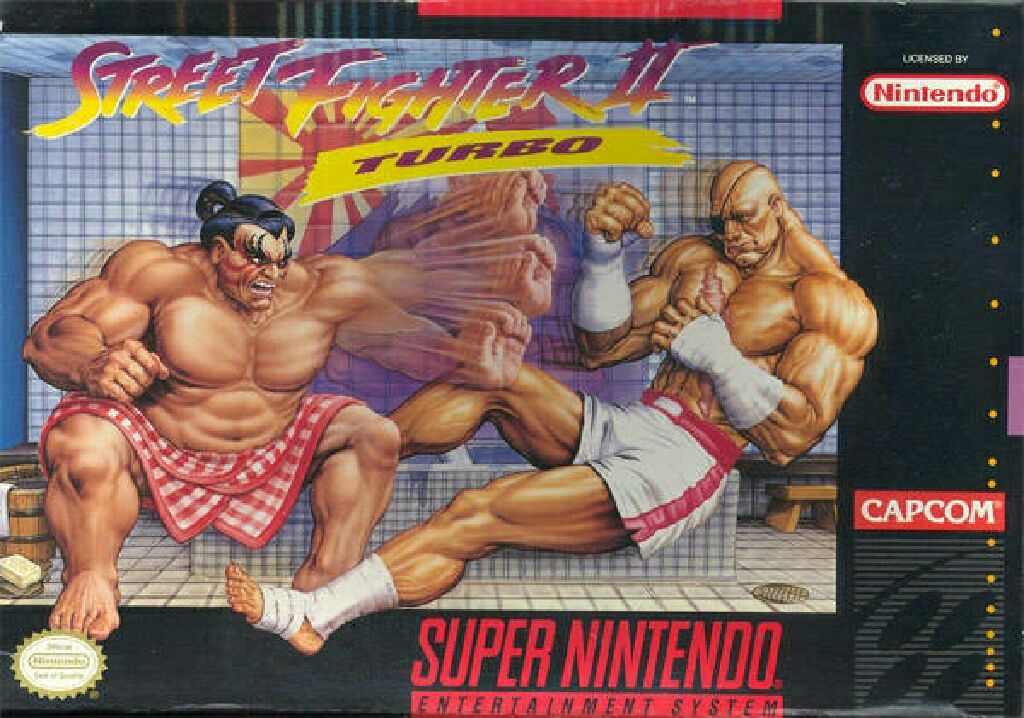 Street Fighter 2 Turbo - Nintendo Super Nintendo Entertainment System (SNES) video game collectible - Main Image 1