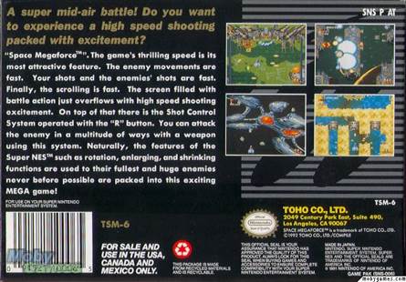 Space Megaforce - Nintendo Super Nintendo Entertainment System (SNES) (Toho Co. - 1) video game collectible - Main Image 2