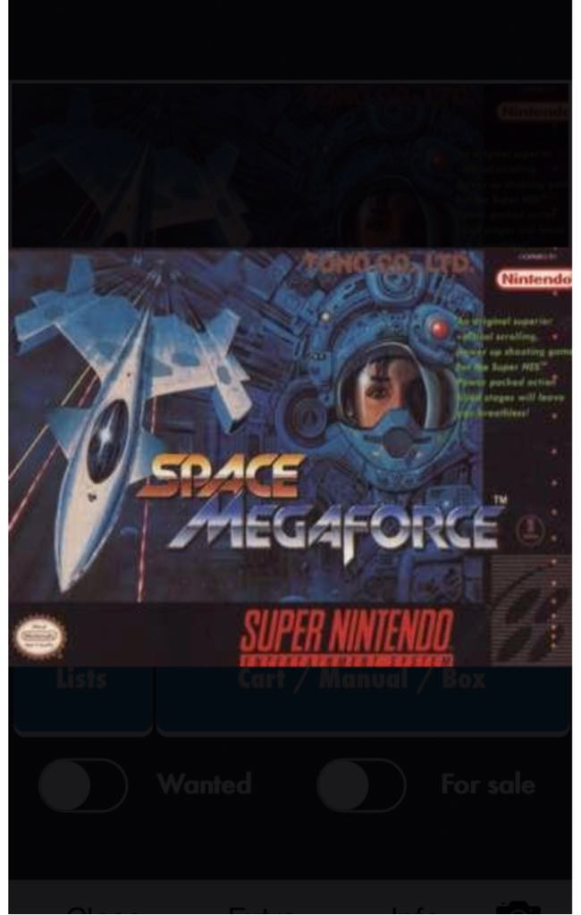 Space Megaforce - Nintendo Super Nintendo Entertainment System (SNES) (Toho Co LTD) video game collectible - Main Image 1