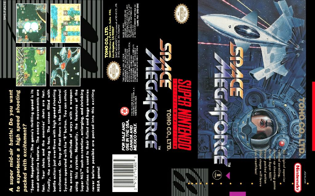 Space Megaforce - Nintendo Super Nintendo Entertainment System (SNES) (Toho Co LTD) video game collectible - Main Image 2