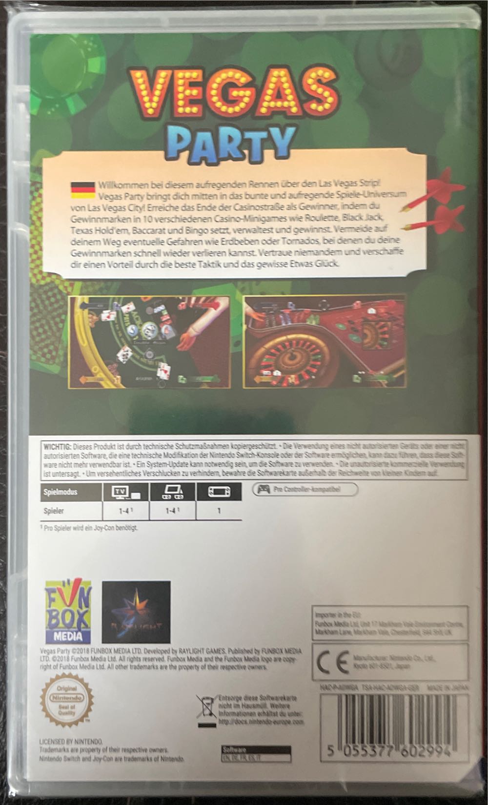 Vegas Party - Nintendo Switch video game collectible [Barcode 5055377602994] - Main Image 2
