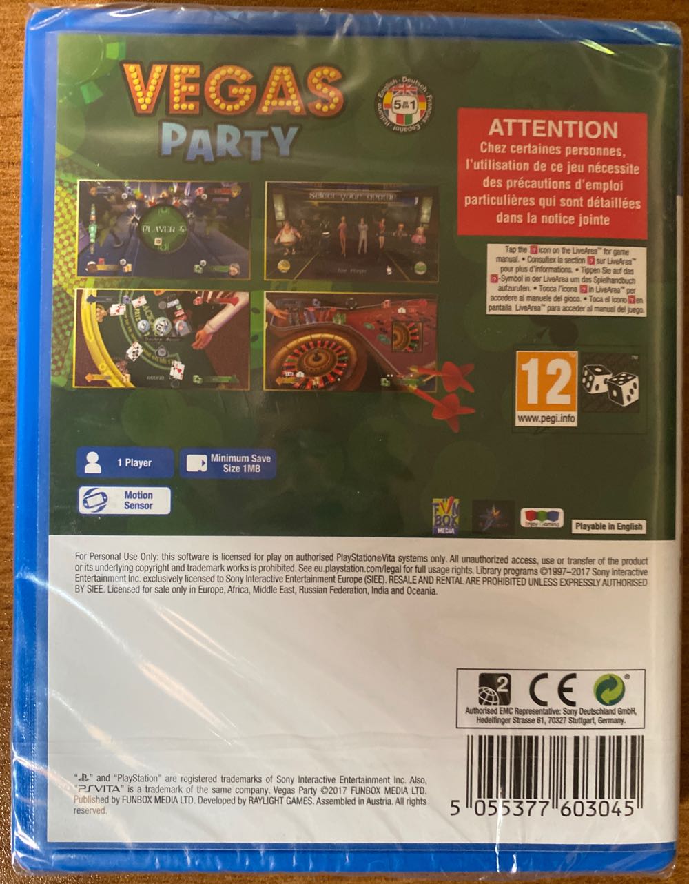 Vegas Party - Sony PlayStation Vita (PS Vita) (Funbox Media - 1) video game collectible [Barcode 5055377603045] - Main Image 2